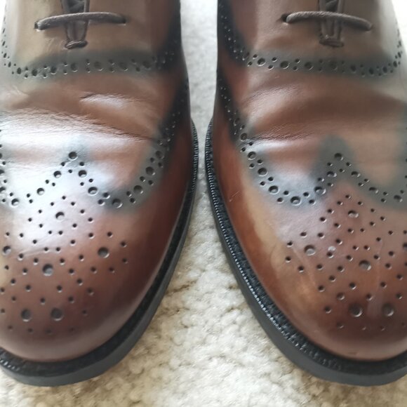 Cole Haan Preston Wholecut Oxford Wingtip - Color Chestnut - Size 10 Very nice! - Picture 4 of 7